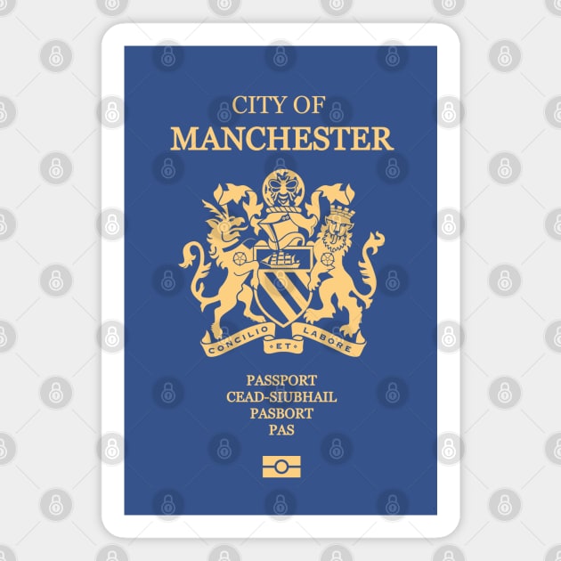 Manchester passport Magnet by Travellers